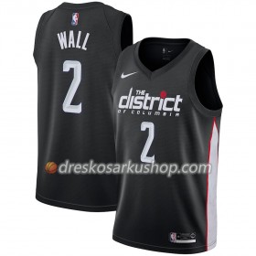 Muški NBA Dres Washington Wizards John Wall 2 Nike 2018-19 City Edition Crna Swingman